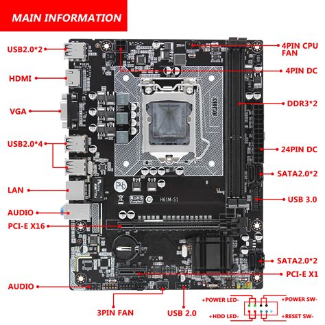h61 motherboard specs.